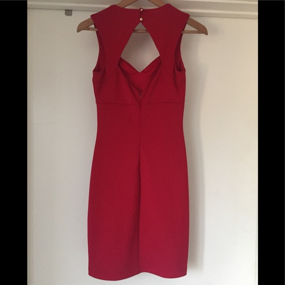 Guess Red Midi Dress - Picture 2 of 4